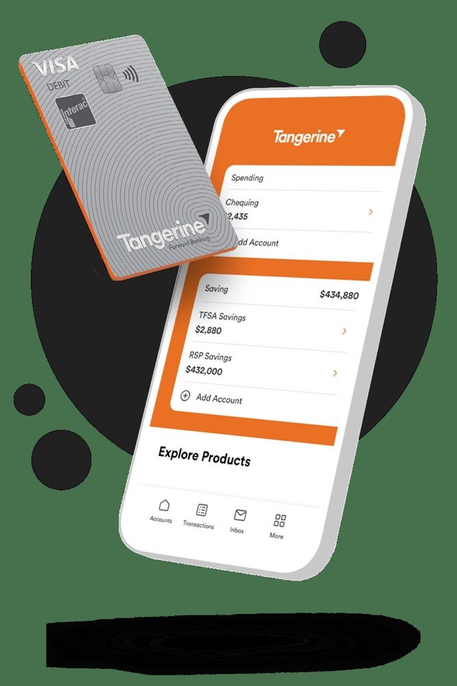 Tangerine mobile banking app